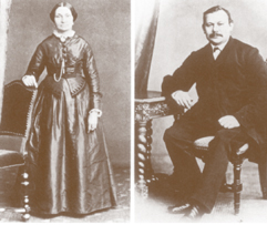Wilhelm Cürten und Gemahlin, um 1870